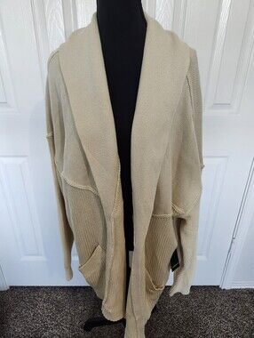 Torrid Size 2 Festi Shawl Collar Cardigan Sweater Off-white